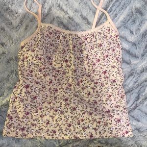 American eagle camisole floral pink size medium